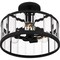 Quoizel Lucia Semi Flush 3 Lights Matte Black PCLCA1715MBK - alternate 5